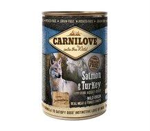 Carnilove zalm en kalkoen natvoer hond (blik) 12 x 400 g Carnilove zalm en kalkoen natvoer hond (blik) 12 x 400 g