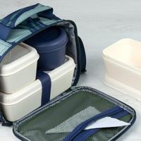Vierkante Lunchtrommel met Deksel Milan Groen 330 ml 12 x 10 x 7 cm Plastic (1 Stuks) - thumbnail