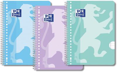 Oxford SCHOOL collegeblok, ft A4+, 160 bladzijden, gelijnd, pak van 3 stuks, assorti