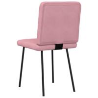 Eetkamerstoelen 2 st fluweel roze - thumbnail
