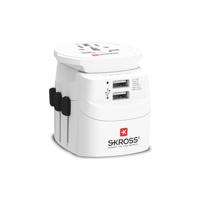 Skross 1302470 Reisstekker Pro Light USB (2xA) -World - thumbnail