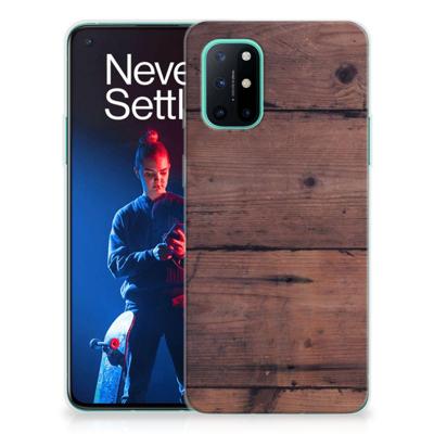 OnePlus 8T | Bumper Hoesje | Old Wood