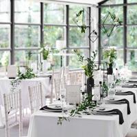 Ginger Ray BW-418 Zwart Metalen Geometrische Decoratie - Large - thumbnail