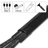 Hama 00220990 Kabelgoot (l x b) 1.1 m x 33 mm Zwart 1 stuk(s) - thumbnail