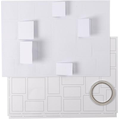 Creativ Company Kerstkalender, afm 30x42 cm, wit, 5 stuk/ 1 doos