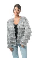 Zilveren Tinsel Festival Jas Dames - thumbnail