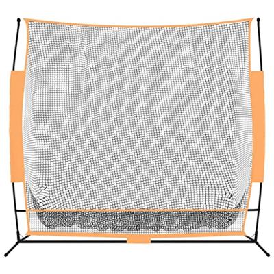 VidaXL Golftrainingsnet 215x107x216 cm polyester zwart en oranje