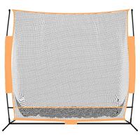 VidaXL Golftrainingsnet 215x107x216 cm polyester zwart en oranje - thumbnail