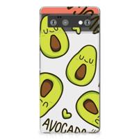Google Pixel 6 Telefoonhoesje met Naam Avocado Singing - thumbnail