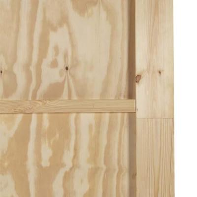 Schuifdeur met Hardware Set 'ORKDAL'Massief Vurenhout