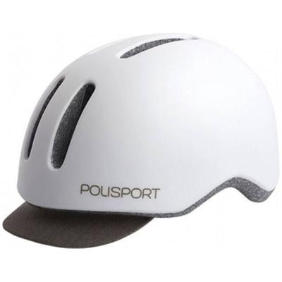 Polisport helm commuter mat wit/grijs l 58-61cm