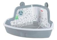 ZOLUX HOEKTOILET KNAAGDIER GRIJS 41,5X31X20,5 CM - thumbnail