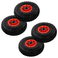 VidaXL Steekwagenwielen 4 st 3,00-4 (245x82) rubber - thumbnail