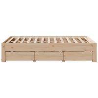 Bedframe zonder matras met lades massief grenenhout 150x200 cm - thumbnail