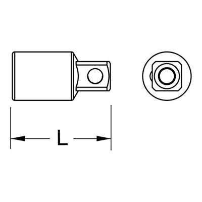 KS Tools 963.3456 9633456 Verloopstuk Aandrijving 3/4 (20 mm) 57 mm 1 stuk(s)