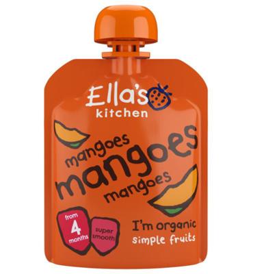 Ella's Kitchen Ella's Kitchen Mango Knijpzakje 4+ Maanden Bio (70g)