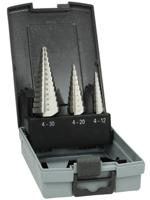 Hikoki Accessoires Set Trapboren HSS 3 Stuks D. 4-12 / 4-20 / 6-30 mm 780114 - thumbnail