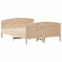 Bedframe zonder matras massief grenenhout 160x200 cm - thumbnail