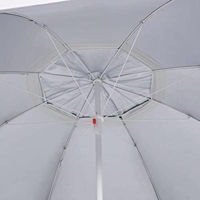 VidaXL Strandparasol met zijwanden 215 cm groen