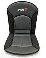 Carpoint stoelkussen Type T 90 x 45 cm zwart/grijs - thumbnail