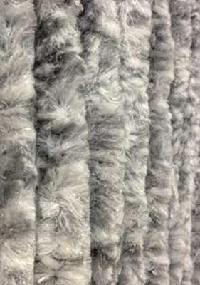 Kattenstaart vliegengordijn 90x220 grijs gevlamd