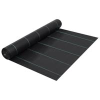 VidaXL Worteldoek 1x100 m pp zwart - thumbnail