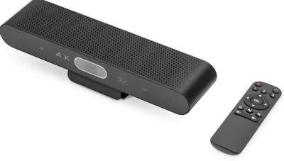 Digitus DS-55581 4K videoconferentiesysteem 3840 x 2160 Pixel Klemhouder, Luidspreker, Microfoon, Snelle autotracking via AI, Standvoet