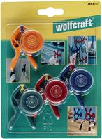 Wolfcraft Microfix S | Met zuignap | Veerklemmen | 4 stuks - 3663000 - thumbnail