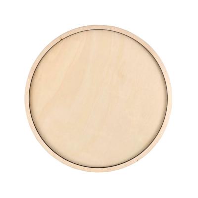 Mod Podge • round tray plywood