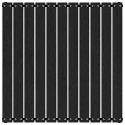 Tuinvoetenbank 70x70x30 cm massief grenenhout zwart