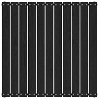 Tuinvoetenbank 70x70x30 cm massief grenenhout zwart - thumbnail