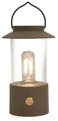 Anna&apos;s Collection Led lantaarn taupe 24x9cm op usb