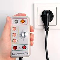 Testboy Testavit Schuki 2K Stopcontacttester CAT III 300 V LED - thumbnail