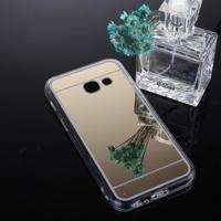 Voor Galaxy J3 (2017) Cover (Amerikaanse versie) acryl + TPU galvaniseren spiegel beschermende back cover (goud) - thumbnail