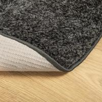 Vloerkleed hoogpolig glanzend 200 cm antracietkleurig - thumbnail