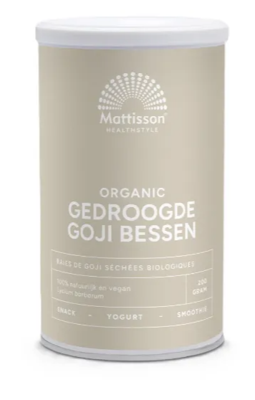 Mattisson HealthStyle Organic Gedroogde Goji Bessen Mattisson HealthStyle Organic Gedroogde Goji Bessen
