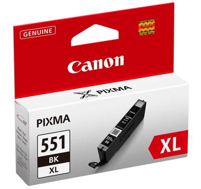 Canon inktcartridge CLI-551BK-XL, 950 pagina's, OEM 6443B001, zwart