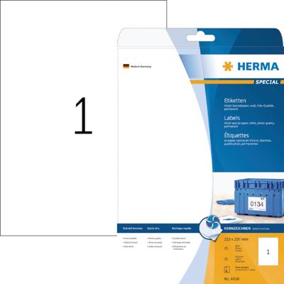 Etiket HERMA 4824 210x297mm wit 25stuks