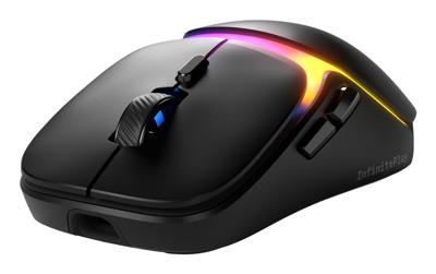 Glorious Gaming - draadloze gamingmuis Model O3 - Uitwisselbaar InfinitePlay-batterijsysteem, 8k polling, 130M click optische schakelaars, licht gewicht van 66 g, 30K DPI optische sensor, RGB - Zwart