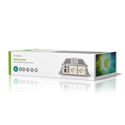 Stroomomvormer Gemodificeerde Sinusgolf | 12 V DC - 230 V AC | 1700 W | 2x Schuko-Uitgang