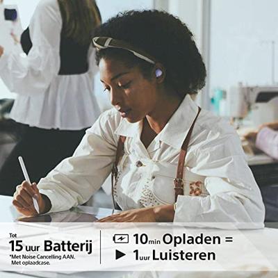 Sony WFC700NV Draadloze Oordopjes + Noise Cancelling Paars