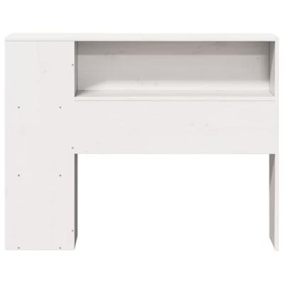 Hoofdbord met opbergruimte 90 cm massief grenenhout wit Hoofdbord met opbergruimte 90 cm massief grenenhout wit