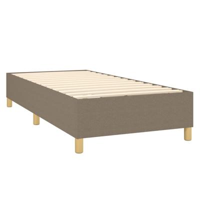 Boxspring met matras stof taupe 100x200 cm - thumbnail