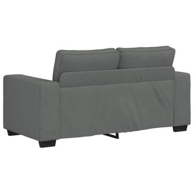2-zitsbank 160x77x82 cm stof donkergrijs