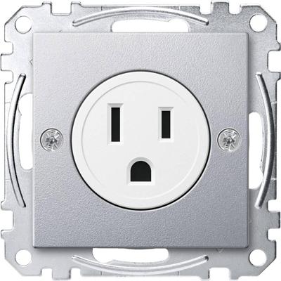 Merten MEG2151-0460 Wandcontactdoos System M Aluminium 1 stuk(s)