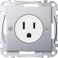 Merten MEG2151-0460 Wandcontactdoos System M Aluminium 1 stuk(s) - thumbnail