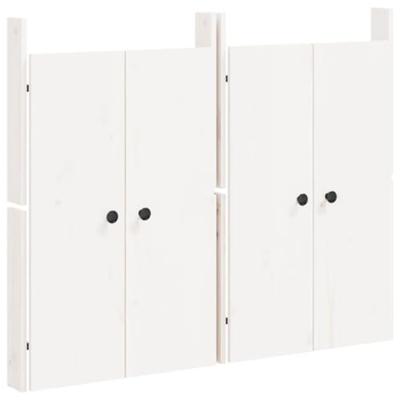 VidaXL Kastdeurtjes voor buitenkeuken meppel 2 st 50x9x82 cm grenenhout wit