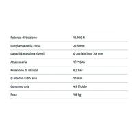 Beta Pneumatisch blindklinktangAutomatic air suction riveter 1946C 7,8 - 019460008 - thumbnail