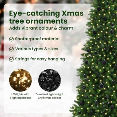 VidaXL Kerstboom met 300 led met standaard groen 240 cm pe