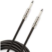 D'Addario PW-BG-10BK Braided instrumentkabel zwart 10ft (3.05 m) recht-recht - thumbnail